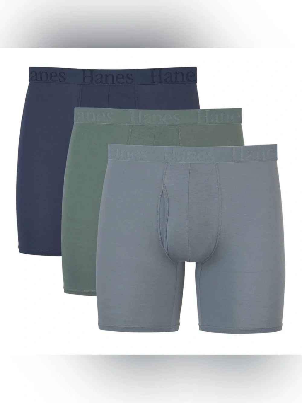 💜Hanes Originals Men's SuperSoft Boxer Brief Underwear, 3pack Size:Small (28-30)